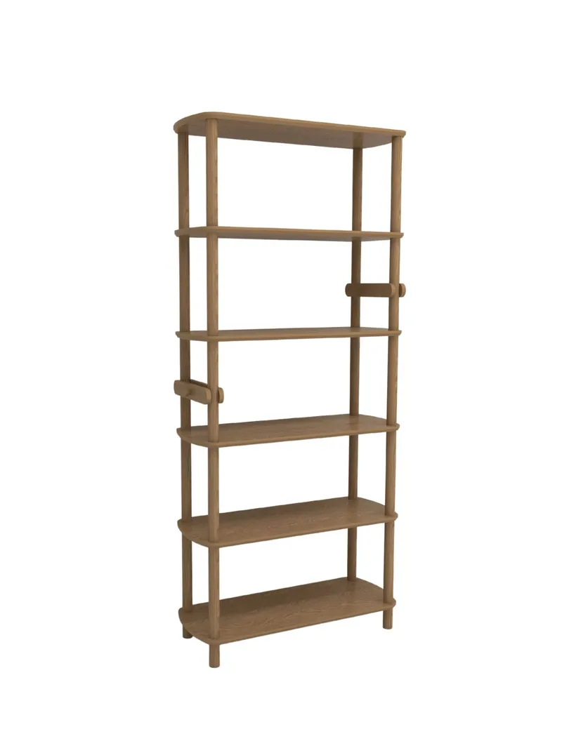 Pienk Bokhylla 80x174 cm, Ek