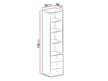 Planeta Bokhylla 190 cm - Förvaring - Hyllor - Bokhylla