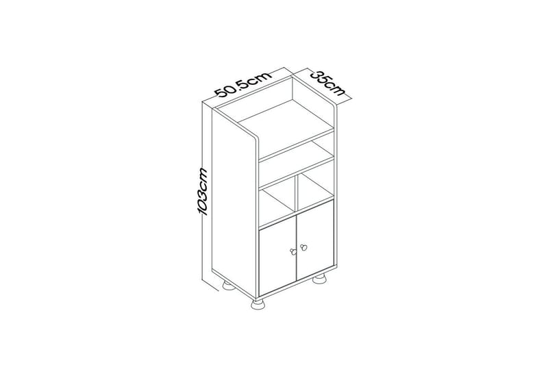 Plasanta Bokhylla 20,5 cm - Vit - Förvaring - Hyllor - Bokhylla