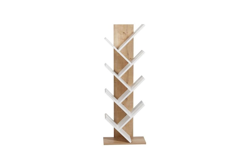 Ranko Bokhylla 46 cm - Rödfärgat trä/Vit - Förvaring - Hyllor - Bokhylla