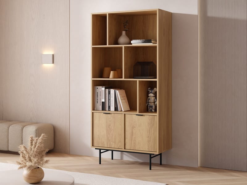 Rolden Bokhylla 90 cm i - Svart|Brun - Förvaring - Hyllor - Bokhylla