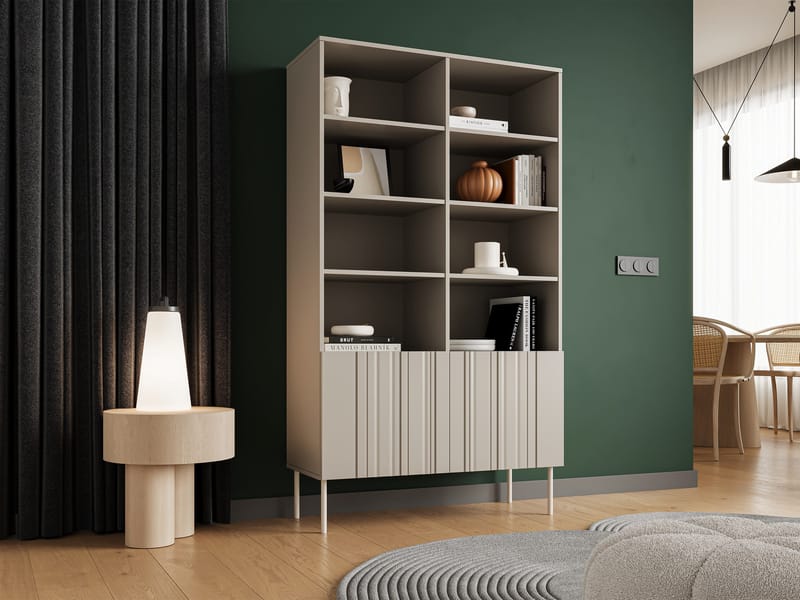 Rynlin Bokhylla 101 cm i Trä - Beige - Förvaring - Hyllor - Bokhylla