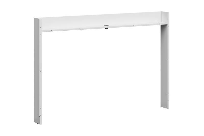 TOMARES Sängskena 12x138 cm med USB Natur/Vit Högglans - Förvaring - Hyllor - Sänghylla