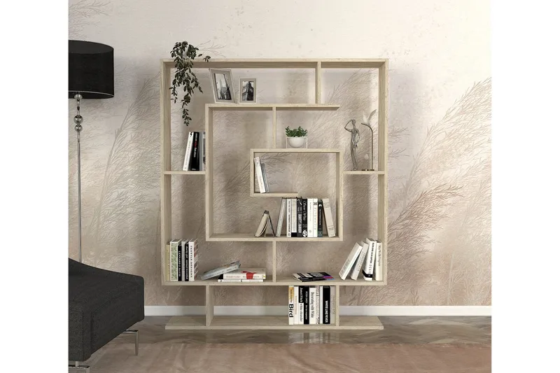 Sarmasik Bokhylla 124,8 cm - Beige - Förvaring - Hyllor - Bokhylla