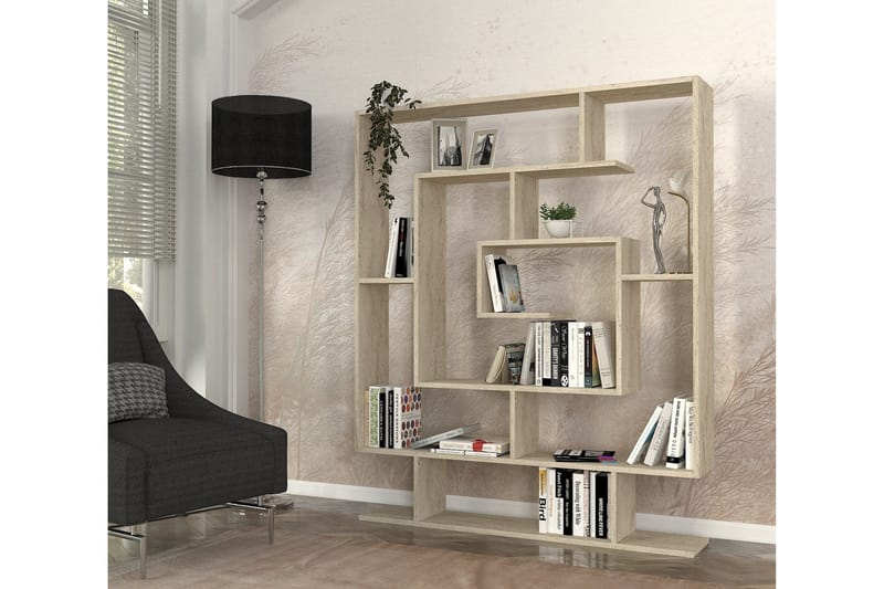 Sarmasik Bokhylla 124,8 cm - Beige - Förvaring - Hyllor - Bokhylla