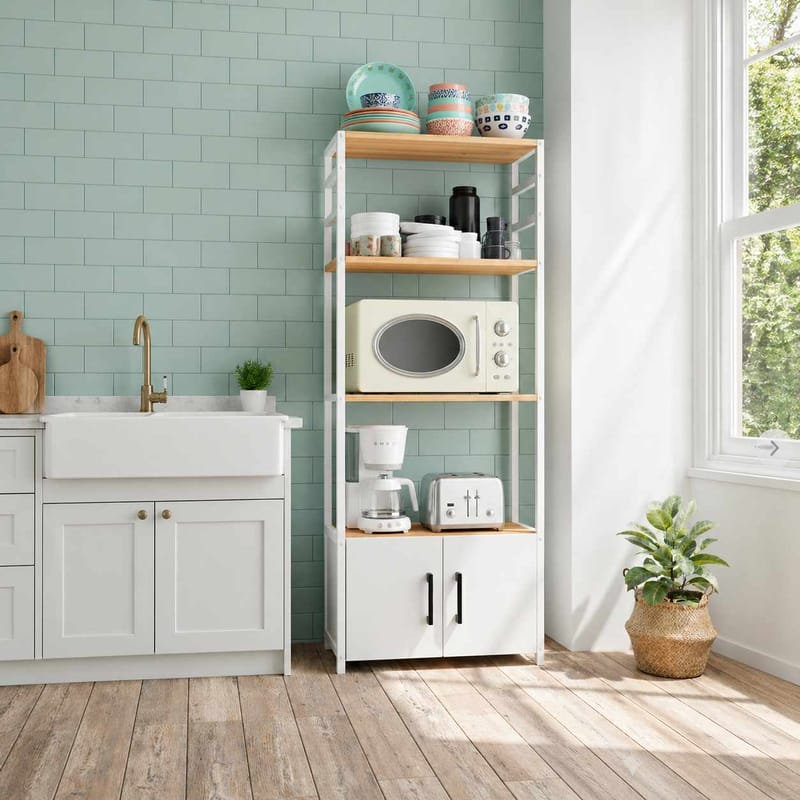 Selvo Multifunktionshylla 56x138x30 cm - Atlantic Pine - Förvaring - Hyllor - Hyllplan & hyllkonsoler