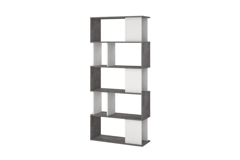 Shivani Bokhylla 80 cm - Mörkgrå/Vit - Förvaring - Hyllor - Bokhylla