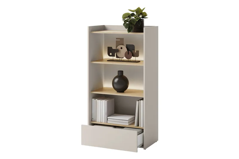 Sigmana Bokhylla 70 cm i Ek - Ljusbeige - Förvaring - Hyllor - Bokhylla