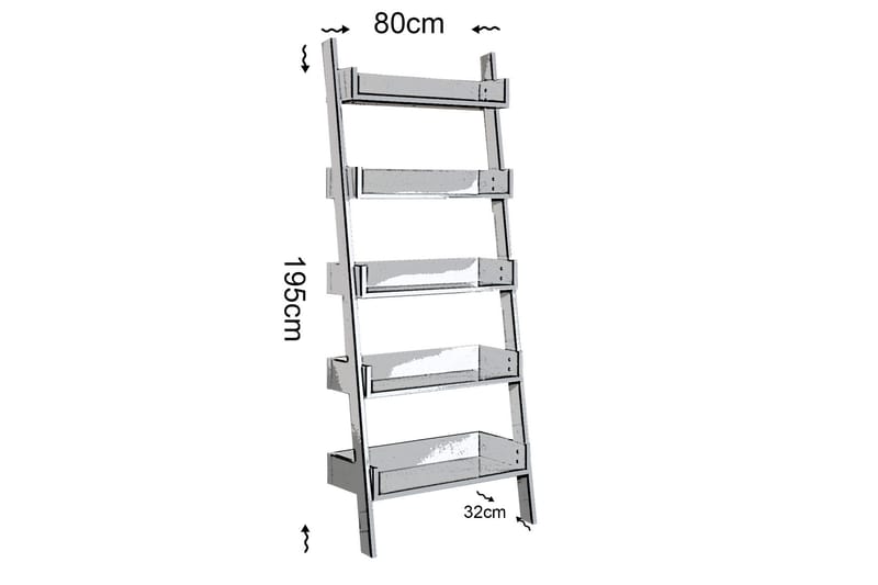 Comfortale Bokhylla - Valnöt - Förvaring - Hyllor - Steghylla & trapphylla