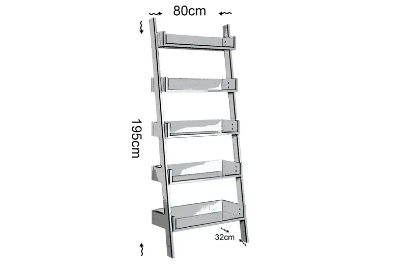 Comfortale Bokhylla - Vit - Förvaring - Hyllor - Steghylla & trapphylla