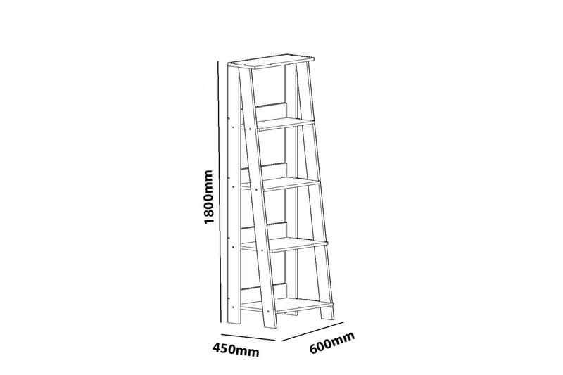 Decorotika Bokhylla/Trapphylla - Vit - Förvaring - Hyllor - Steghylla & trapphylla