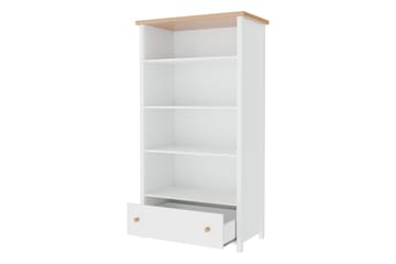 Storys Bokhylla 85 cm i Ek - Vit - Förvaring - Hyllor - Bokhylla