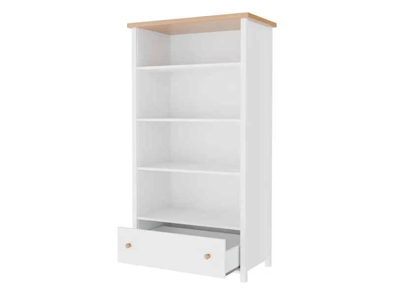 Storys bokhylla 85x162 cm - Beige, ek - Förvaring - Hyllor - Bokhylla