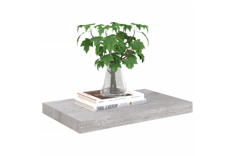 Svävande vägghyllor 4 st betonggrå 50x23x3,8 cm MDF - Betonggrå - Förvaring - Köksförvaring - Kökshylla