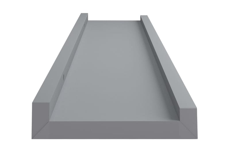 Tavellist 2 st grå 60x9x3 cm MDF - Grå - Förvaring - Hyllor - Tavelhylla & tavellist