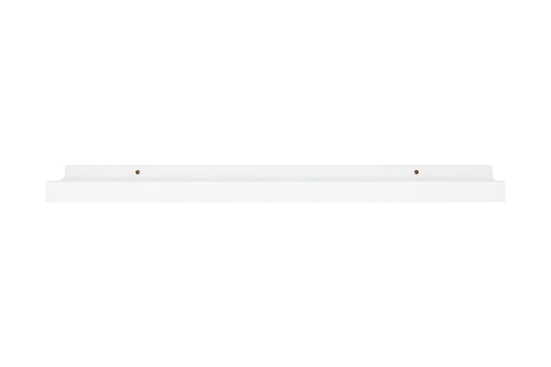Tavellist 2 st vit 60x9x3 cm MDF - Vit - Förvaring - Hyllor - Tavelhylla & tavellist