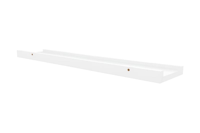 Tavellist 2 st vit 60x9x3 cm MDF - Vit - Förvaring - Hyllor - Tavelhylla & tavellist