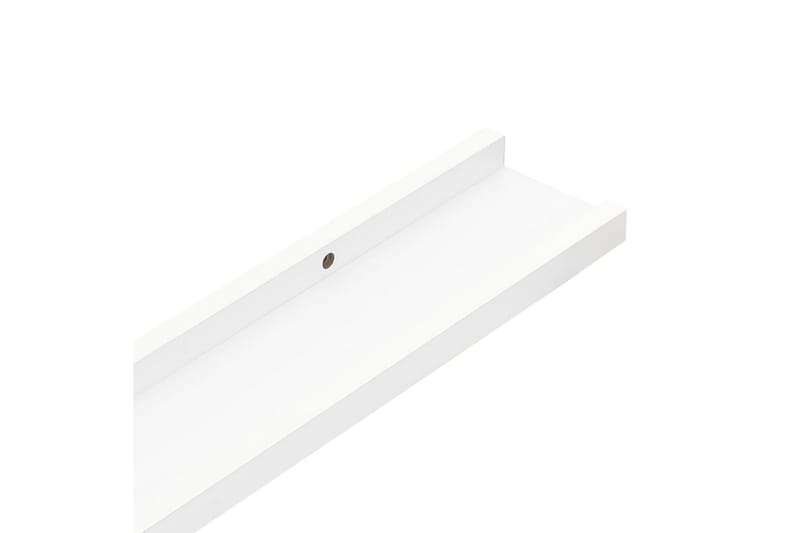 Tavellist 2 st vit 60x9x3 cm MDF - Vit - Förvaring - Hyllor - Tavelhylla & tavellist