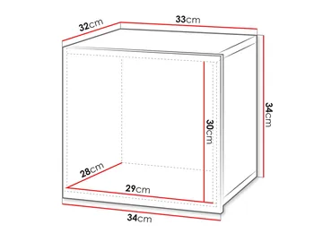 Tessan Väggskåp 34 cm - brun - Inredning & dekor - Speglar - Spegelmöbler - Spegelskåp