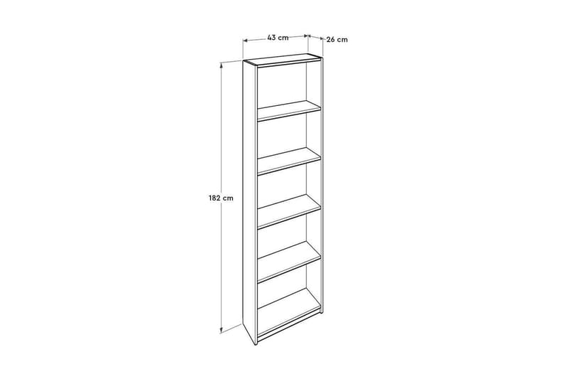 Ticoman Bokhylla 43 cm - Vit - Förvaring - Hyllor - Bokhylla