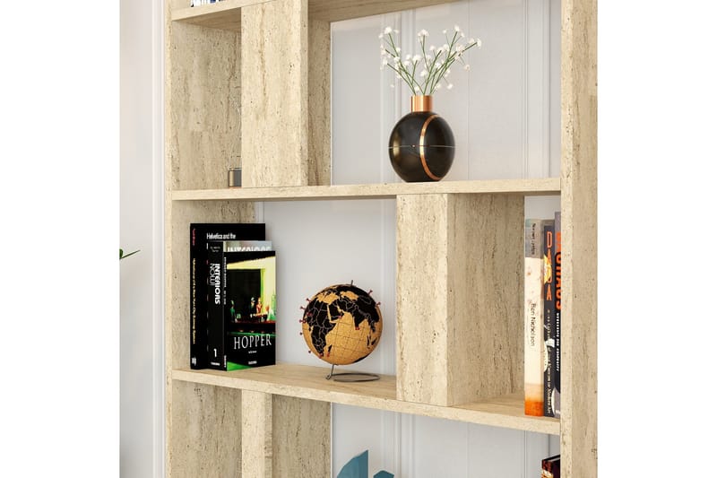 Timiza Bokhylla 90 cm i Ek - Beige - Förvaring - Hyllor - Bokhylla