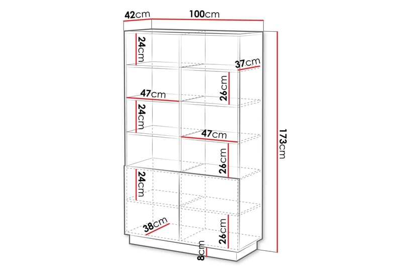 Torvalen Bokhylla 100 cm - Svart - Förvaring - Hyllor - Bokhylla