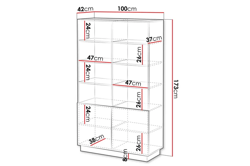 Torvalen Bokhylla 100 cm - Vit - Förvaring - Hyllor - Bokhylla