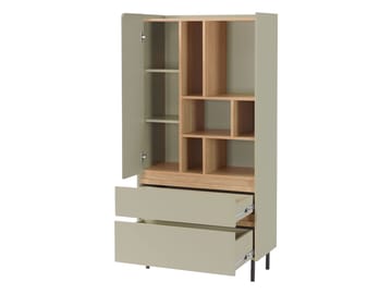 Travic Bokhylla 80 cm i Metall - Greige - Förvaring - Hyllor - Bokhylla