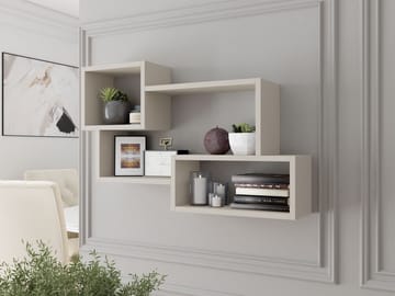 Triorana Vägghylla 87 cm - beige - Förvaring - Hyllor - Hyllplan & hyllkonsoler