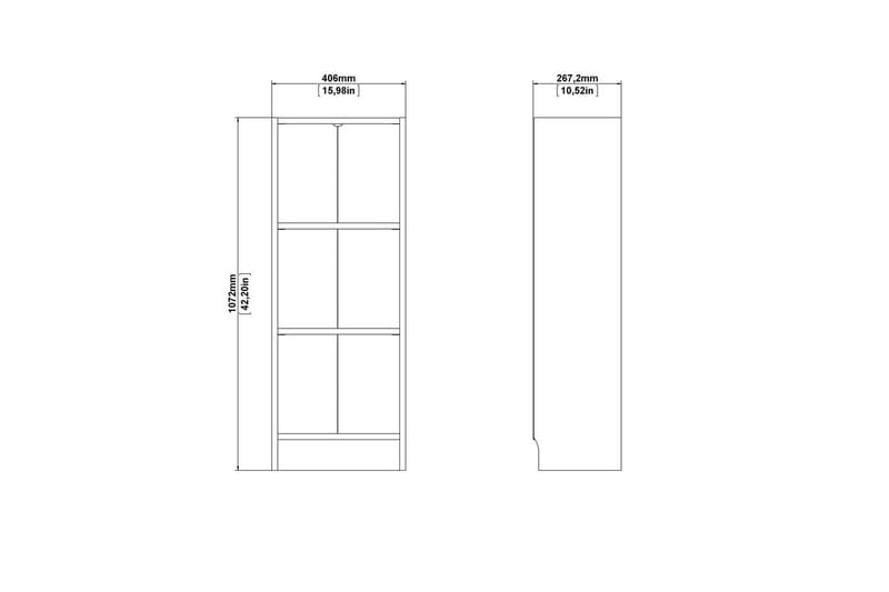 Trysil Bokhylla 40,6 cm - Brun - Förvaring - Hyllor - Bokhylla
