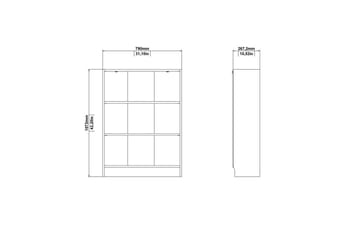 Trysil Bokhylla 79 cm i Ek - Beige - Förvaring - Hyllor - Bokhylla