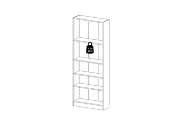Trysil Bokhylla 79 cm - Vit - Förvaring - Hyllor - Bokhylla
