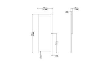 Trysil Dörr till Bokhylla 39x95,7 cm - Natur - Förvaring - Sko- & klädförvaring - Garderober & garderobssystem - Garderobsdörr - Vikdörrar garderob