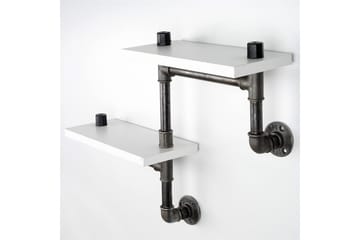 Chandina Vägghylla 56x13 cm 2 Hyllor - Vit - Förvaring - Hyllor - Vägghylla