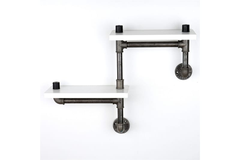 Chandina Vägghylla 56x13 cm 2 Hyllor - Vit - Förvaring - Hyllor - Vägghylla