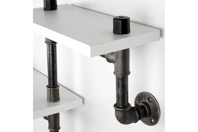 Chandina Vägghylla 56x13 cm 2 Hyllor - Vit - Förvaring - Hyllor - Vägghylla