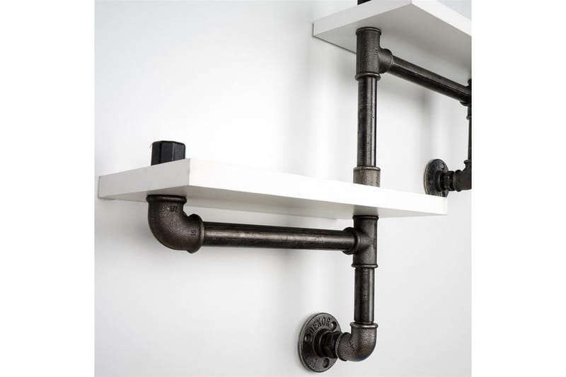 Chandina Vägghylla 56x13 cm 2 Hyllor - Vit - Förvaring - Hyllor - Vägghylla