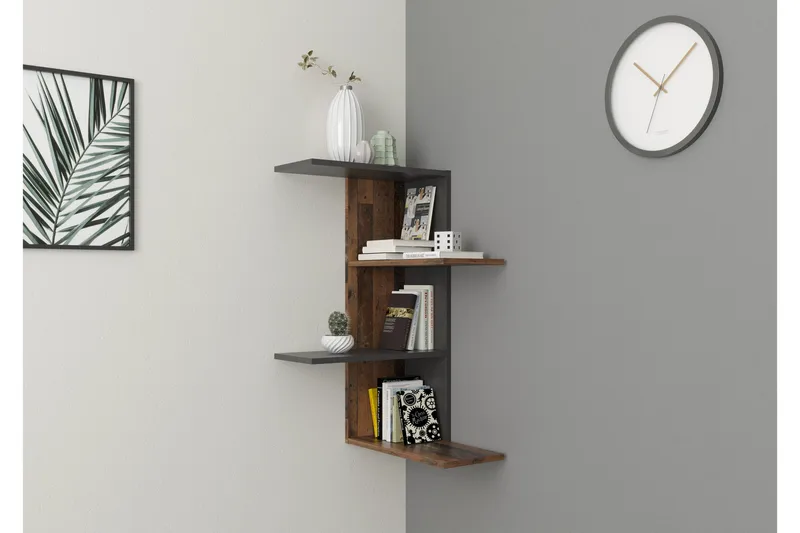 Kailyne Vägghylla 44 cm, Brun