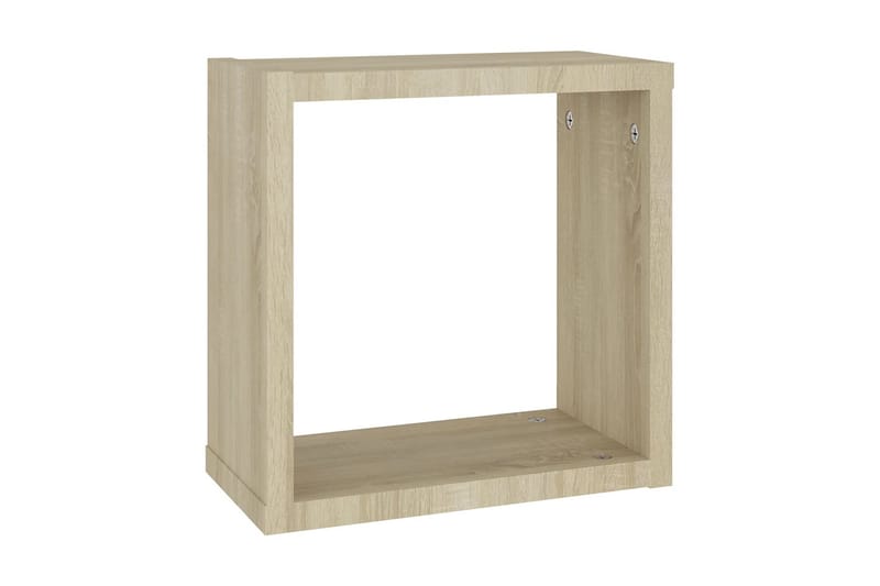 Vägghylla kubformad 2 st sonoma-ek 30x15x30 cm - Ek - Förvaring - Köksförvaring - Kökshylla