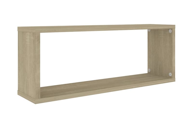 Vägghylla kubformad 4 st sonoma-ek 60x15x23 cm spånskiva - Ek - Förvaring - Köksförvaring - Kökshylla