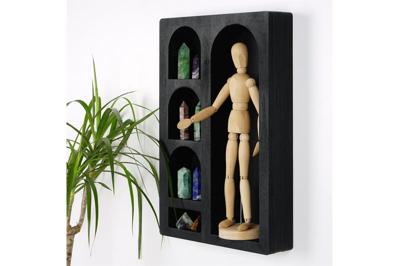 Masatane Vägghylla 26 cm, Svart