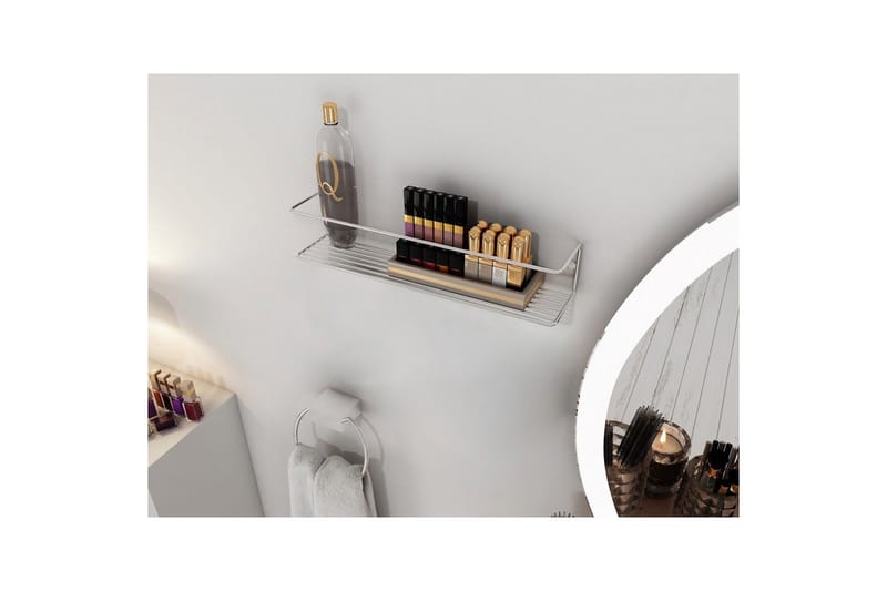 Vägghylla Moren Makyaj Rafi Krom - Krom - Förvaring - Hyllor - Badrumshylla