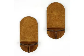 Nagaji Vägghylla 13 cm - Valnöt - Förvaring - Hyllor - Vägghylla