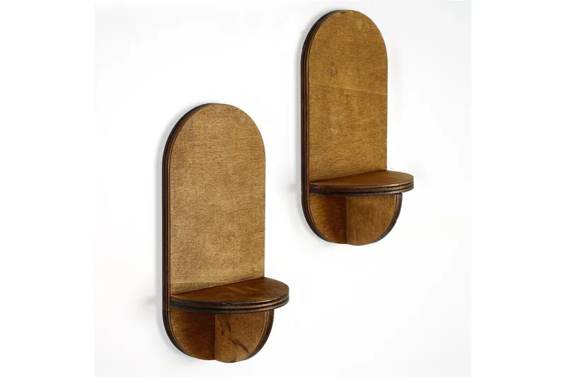 Nagaji Vägghylla 13 cm - Valnöt - Förvaring - Hyllor - Vägghylla