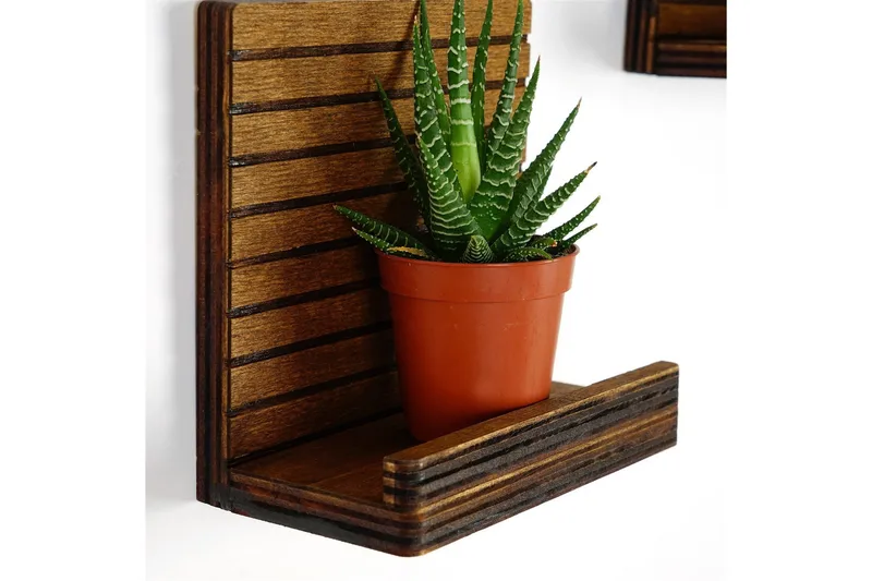 Nagaji Vägghylla 13 cm - Valnöt - Förvaring - Hyllor - Vägghylla