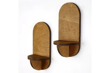 Nagaji Vägghylla 13 cm - Valnöt - Förvaring - Hyllor - Vägghylla
