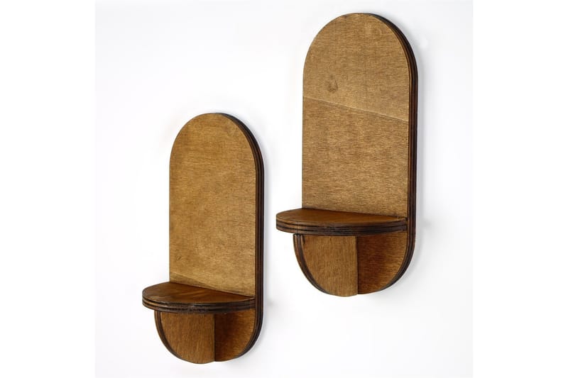Nagaji Vägghylla 13 cm - Valnöt - Förvaring - Hyllor - Vägghylla