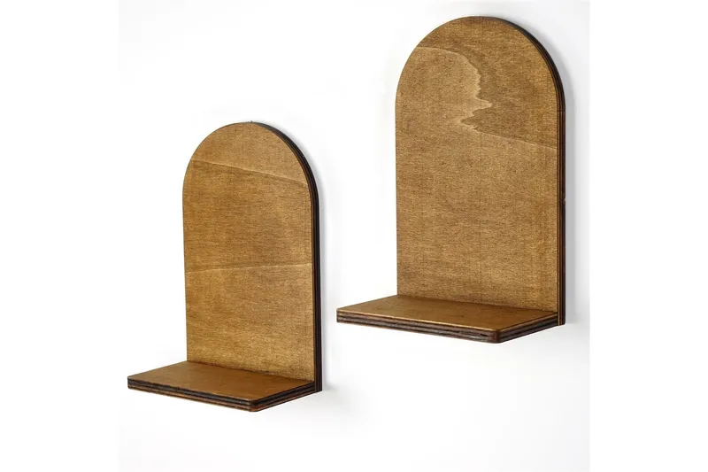 Nagaji Vägghylla 16 cm - Valnöt - Förvaring - Hyllor - Vägghylla