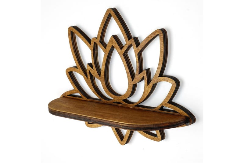 Nagaji Vägghylla 33 cm - Valnöt - Förvaring - Hyllor - Vägghylla