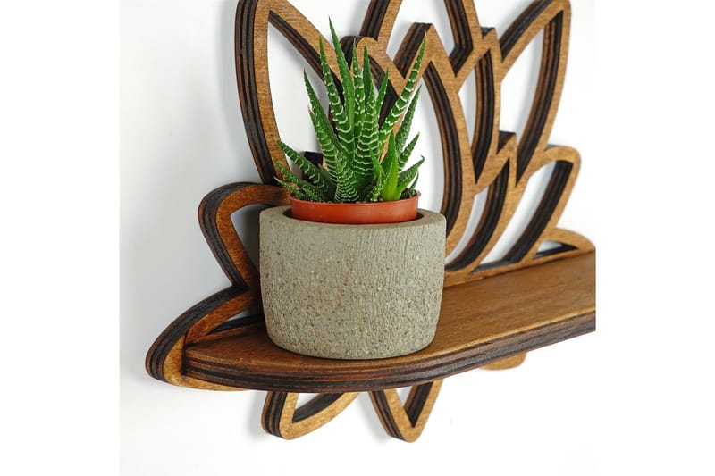 Nagaji Vägghylla 33 cm - Valnöt - Förvaring - Hyllor - Vägghylla